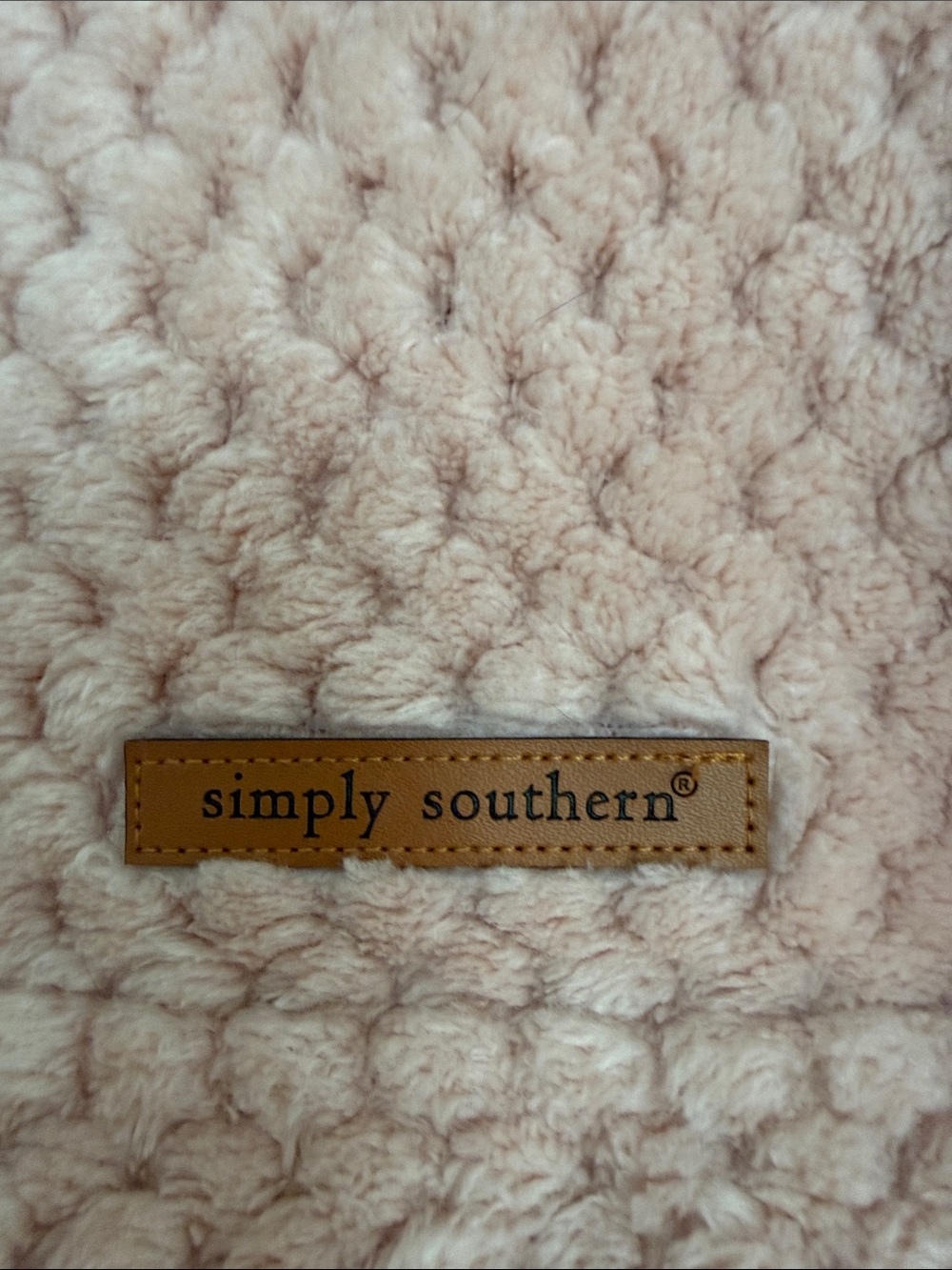 Simply Southern Dusty Pink Teddy Button-Front Jacket - Picture 3 of 4